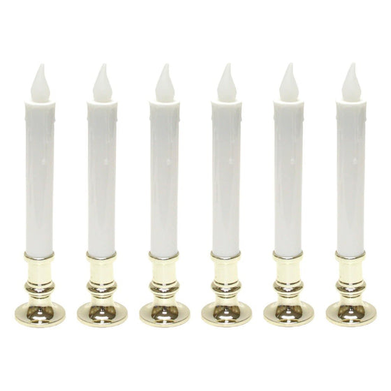 9 inch battery operated candolier candle lamp with timer 6 pack