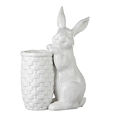 RAZ Imports 4201628 Bunny Bud Vase, 9.75-inch Height