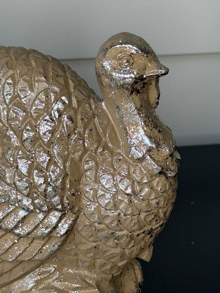 Thanksgiving Turkey Sculpture Table Accent 8" High