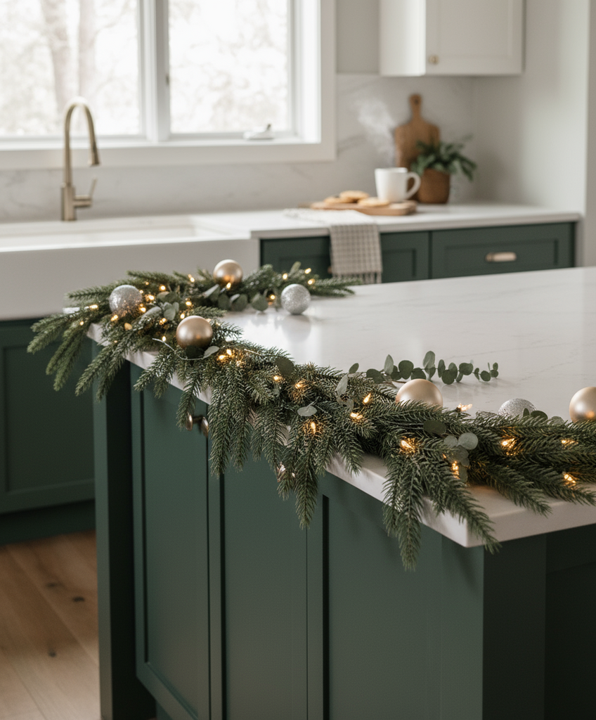 Artificial Norfolk Pine 2 garlands