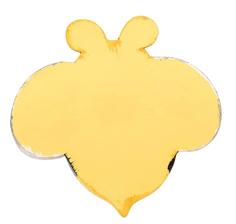 Garden Friends Bumblebee Stepping Stone, 9 Inches - Glazed with Yellow, Black