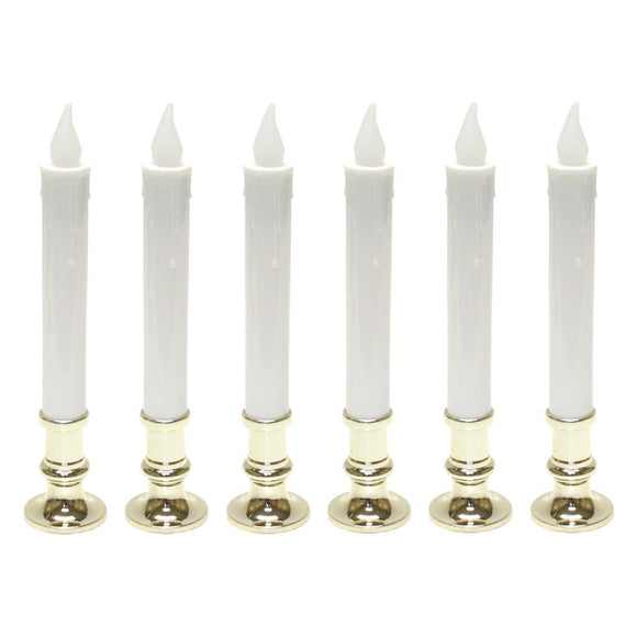 9 inch battery operated candolier candle lamp with timer 6 pack